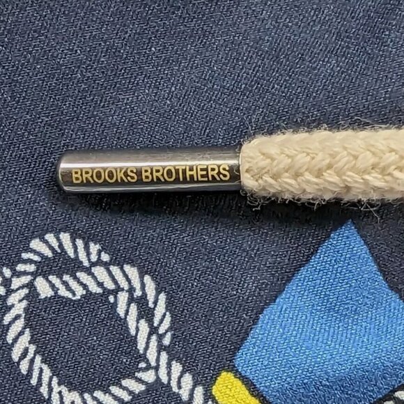 NEW $99 Brooks Brothers Swim Trunks (Shorts)! S M L XXL Navy With Nautical Flags - Picture 7 of 8